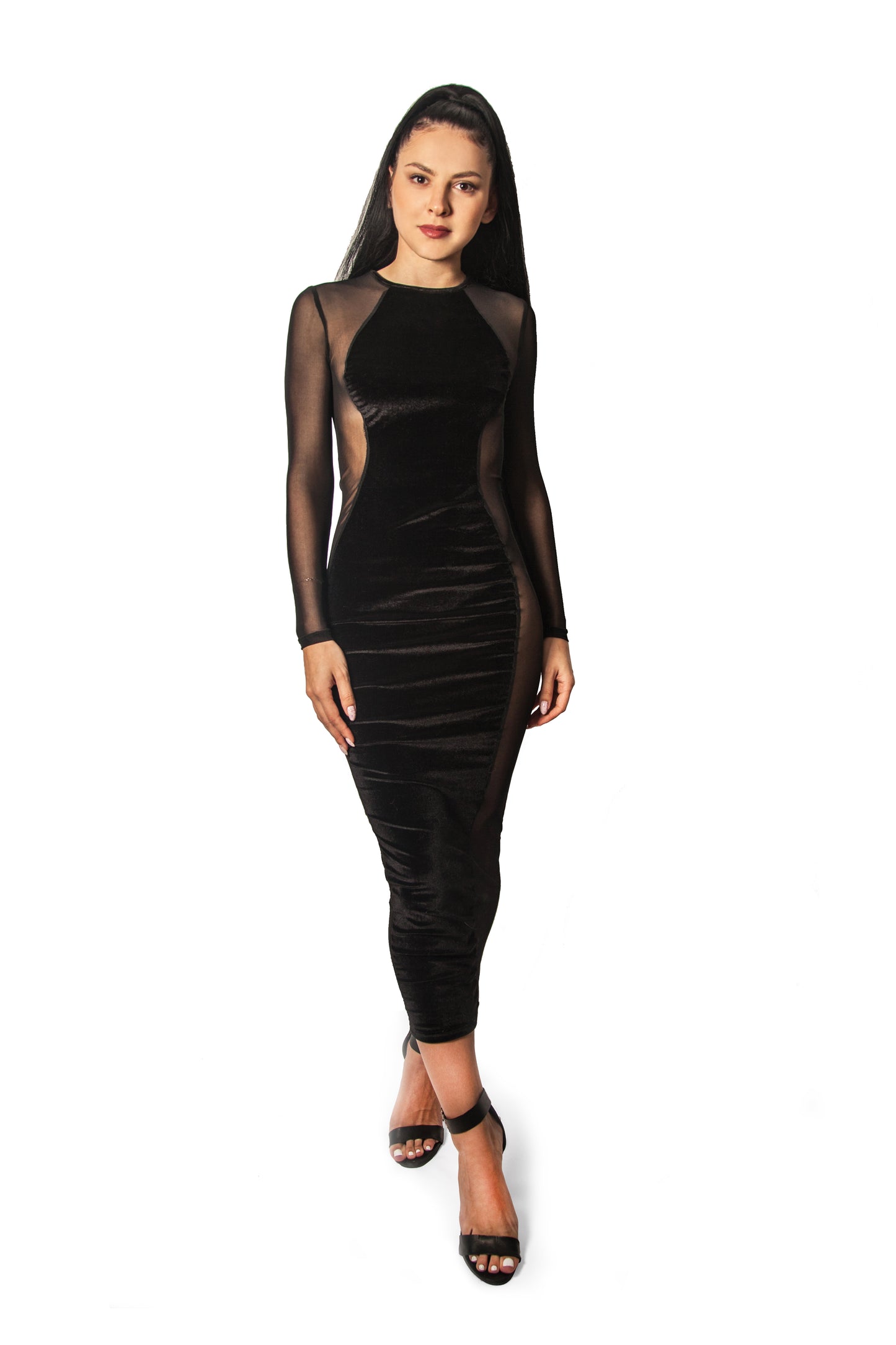 Maxi Velvet Black dress